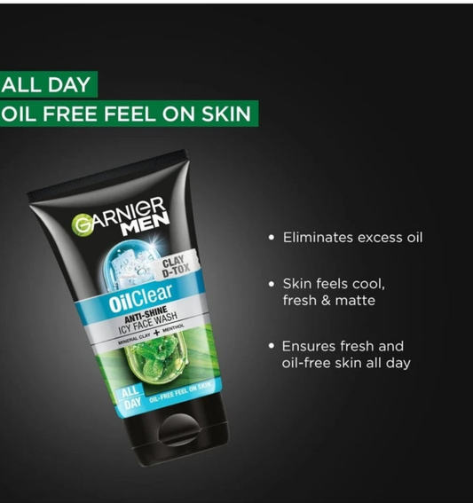 Garnier Men Oil Clear Face Wash 125/-
