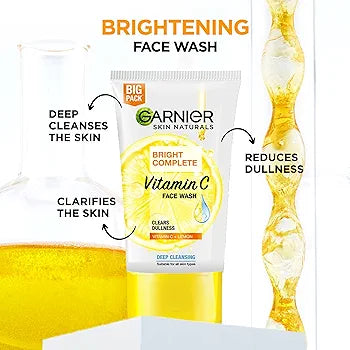 Garnier Bright Complete Face Wash 99/- 50gm